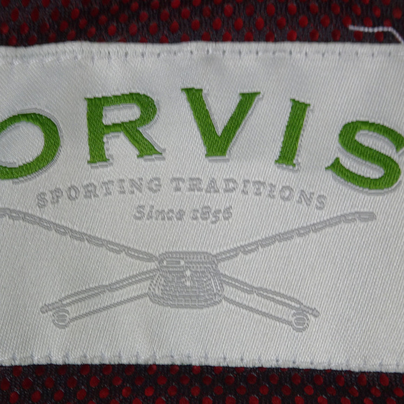 Vintage Orvis Salmon/Black Qtr Zip Pullover Large - Picture 4 of 6